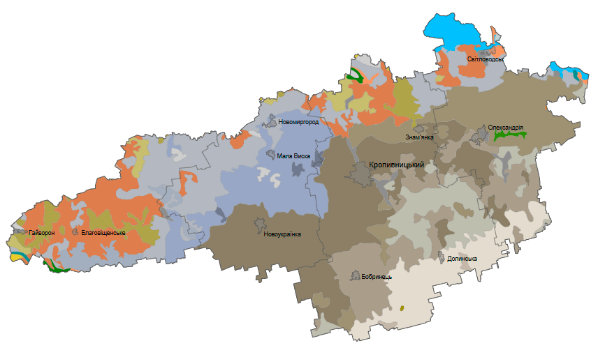 Грунти Кіровоградської області