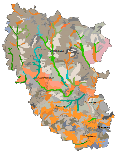 Грунти Луганської області