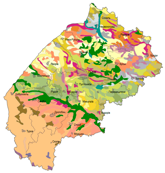 Грунти Львівської області