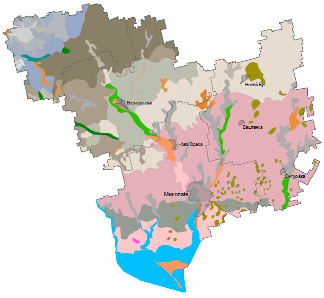 Грунти Миколаївської області