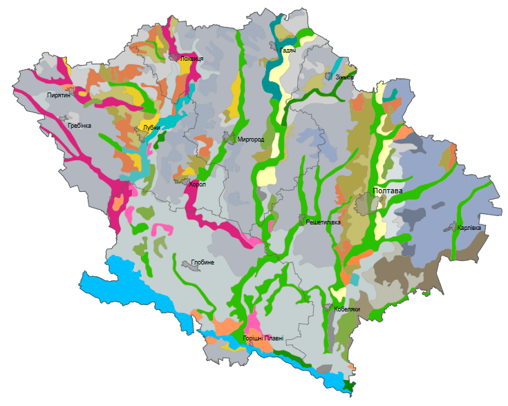 Грунти Полтавської області