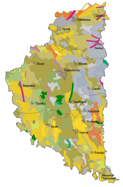Грунти Тернопільської області