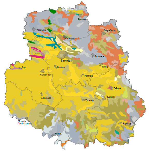 Грунти Вінницької області