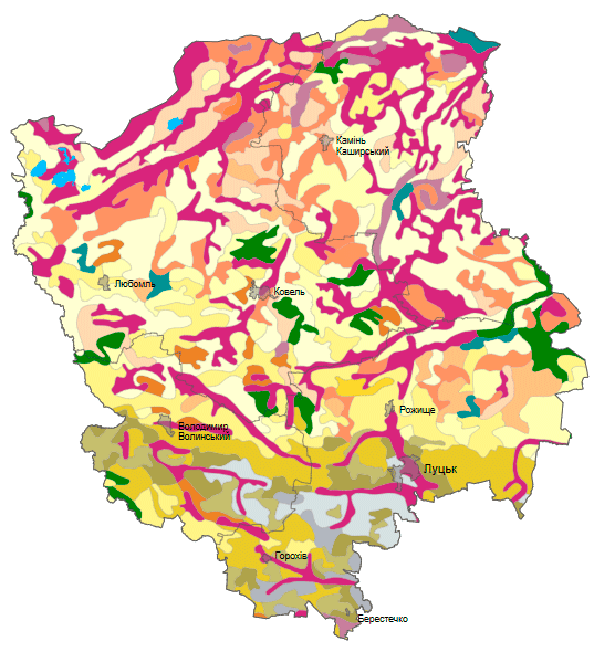 Грунти Волинської області