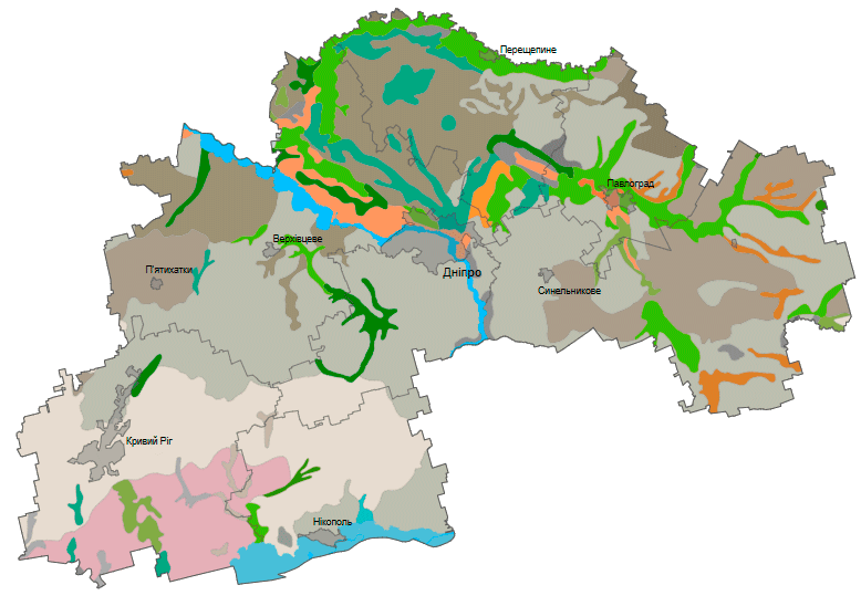 Грунти Дніпропетровської області