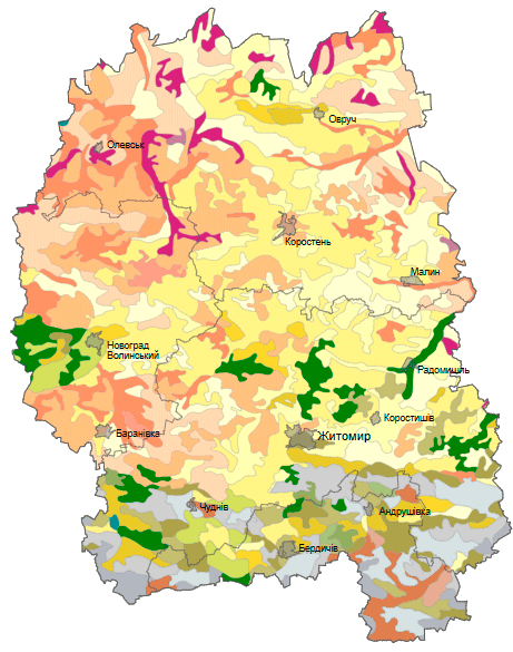 Грунти Житомирської області