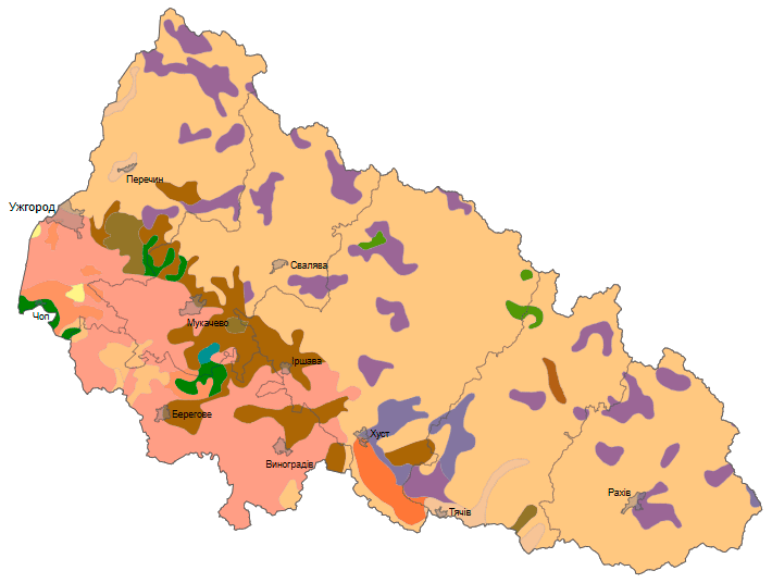 Грунти Закарпатської області
