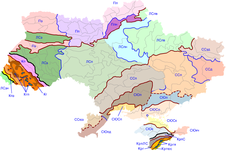 Карта агроґрунтового районування України